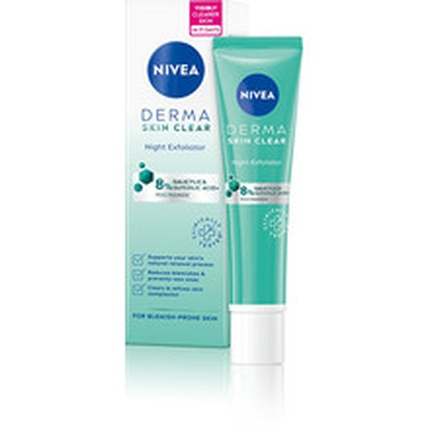 Derma Skin Clear Night Exfoliator 40 ml Nivea Derma Nahahooldustoode