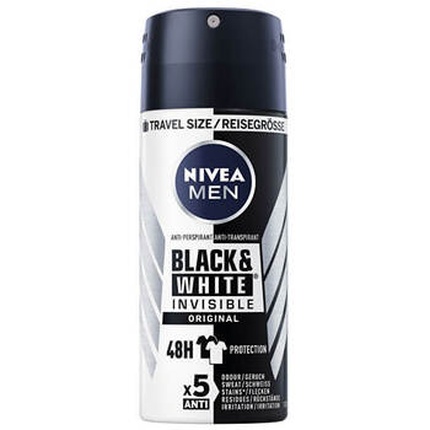 Invisible For Black & White Antiperspirant for Men in Spray 100 ml Invisible Sprei