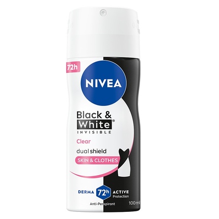 Invisible For Black & White Clear Antiperspirant 100 ml Nivea Invisible
