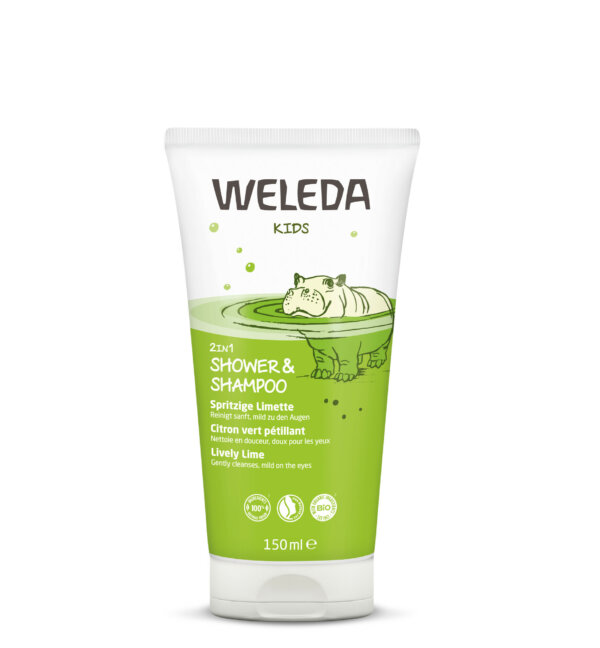 Weleda 2 in 1 Shower Cream and Shampoo Cheerful lime 150 ml Weleda 2 In 1 Shower šampoon