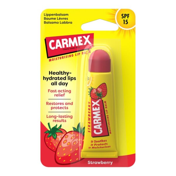 Carmex Strawberry Lip Balm – Lip balm huulepalsam 4 g Carmex Strawberry Lip Balm – Lip balm huulepalsam 4 g