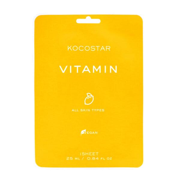 Kocostar Vitamin Sheet Mask kangasmask Kocostar Vitamin Sheet Mask kangasmask