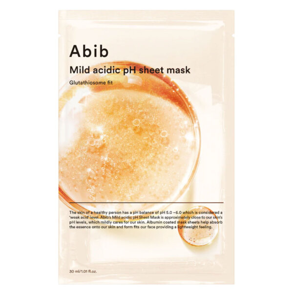 Abib Glutathiosome Fit Mild Acidic pH Sheet Mask – Rozjasňující plátýnková maska 30 ml