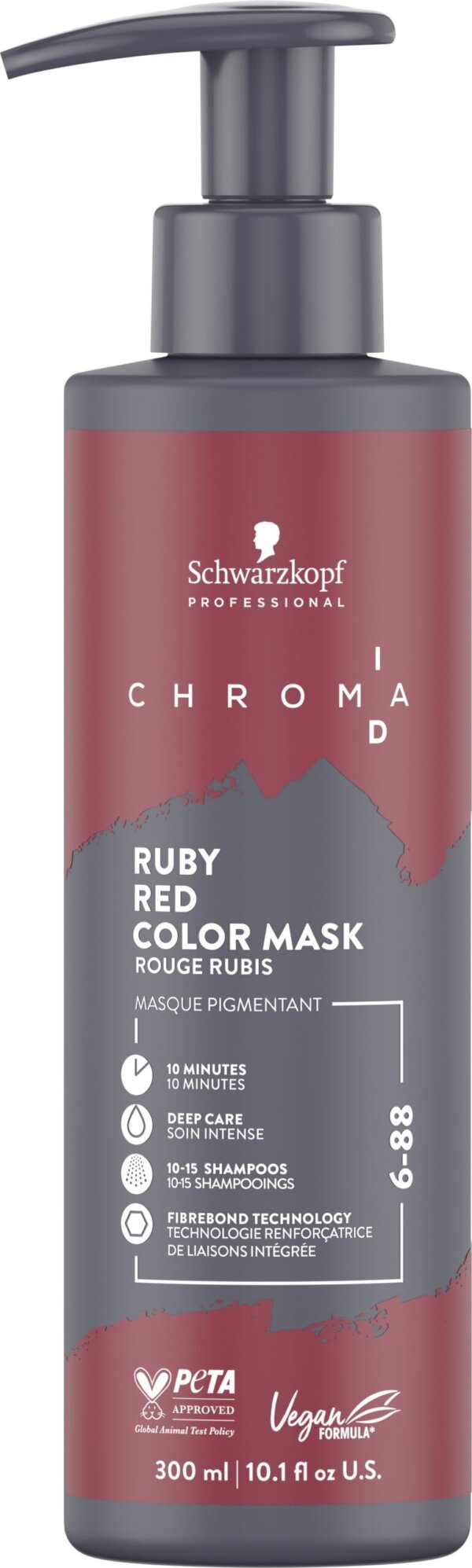 Schwarzkopf CHROMA ID bonding color mask #6-88-Red Rubi 300 ml