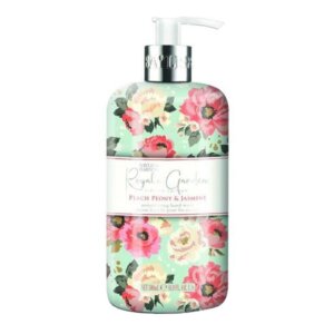 Baylis & Harding Hand Wash Royale Garden Peach, Peony & Jasmine (peach, peony and jasmine) – Liquid hand soap 500 ml