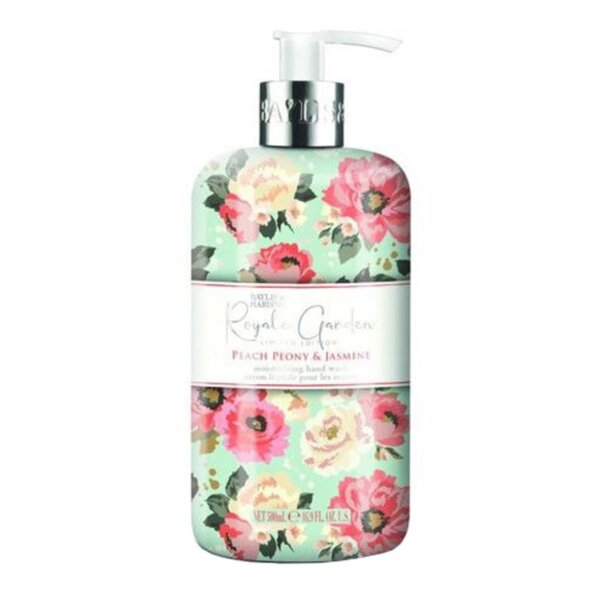 Baylis & Harding Hand Wash Royale Garden Peach, Peony & Jasmine (peach, peony and jasmine) – Liquid hand soap 500 ml Baylis & Harding Hand Wash Royale Garden Peach, Peony & Jasmine (peach, peony and jasmine) – Liquid hand soap 500 ml