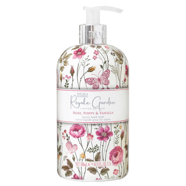 Baylis & Harding Royale Garden Rose, Poppy & Vanilla Liquid Soap 500 ml