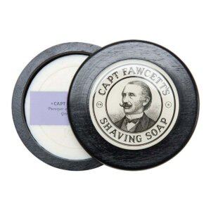 Captain Fawcett Shaving Soap – Shaving soap in a wooden bowl 100 g