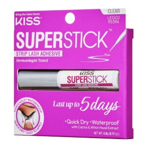 KISS Super Stick 5-Day Extended Wear Strip Lash Adhesive Clear 4.8 g