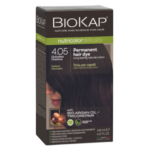 Biokap NUTRICOLOR DELICATO – hair color – 4.05 chestnut chocolate 140 ml