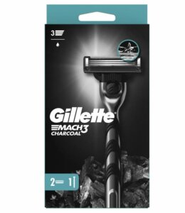 Gillette Mach3 Charcoal – razor + 2 replacement heads