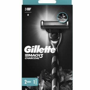 Gillette Mach3 Charcoal – razor + 2 replacement heads