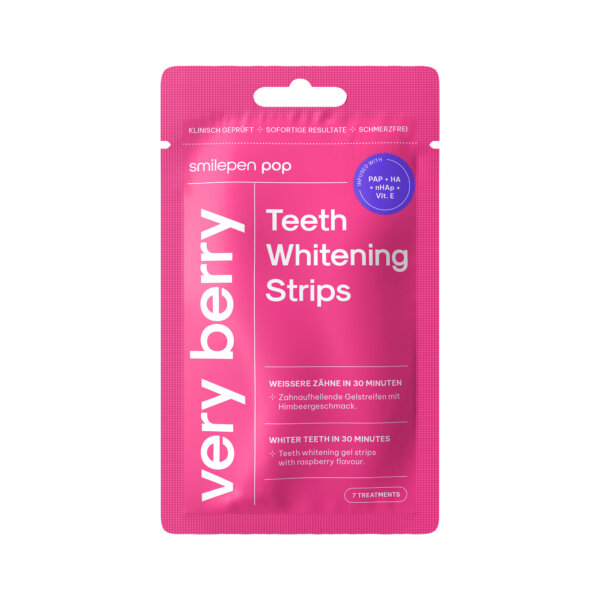 POP. Strawberry Flavored Whitening Strips 7 Units 7 tk POP. Strawberry Flavored Whitening Strips 7 Units 7 tk