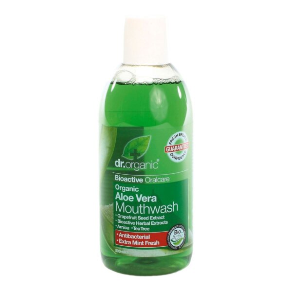 Dr. Organic ALOE VERA enjuague bucal 500 ml Dr. Organic ALOE VERA enjuague bucal 500 ml