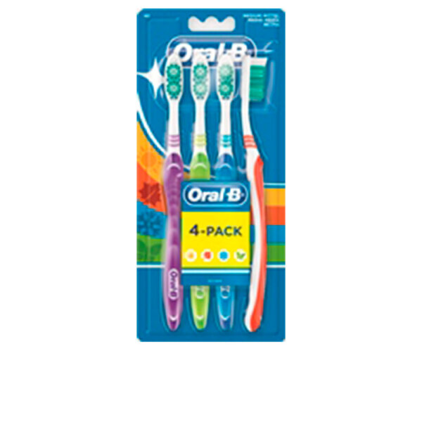 SHINY CLEAN cepillo dental #medio 4 u Oral B Hambahari