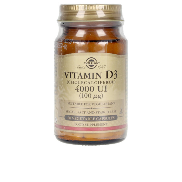 Solgar Vit D3 4000 UI 100 mcg. cápsulas vegetales 60 u Solgar Vit kapslid