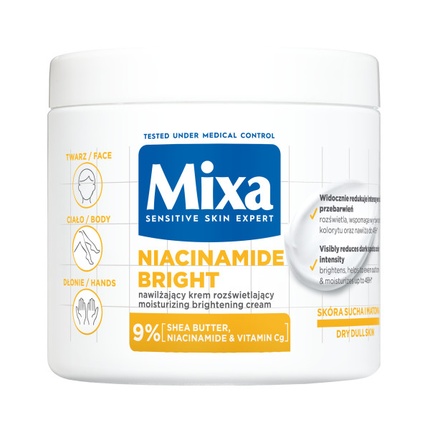 Mixa Niacinamide Bright Moisturizing Anti-Dark Spot Cream 400 ml Mixa Niacinamide Bright Kreem