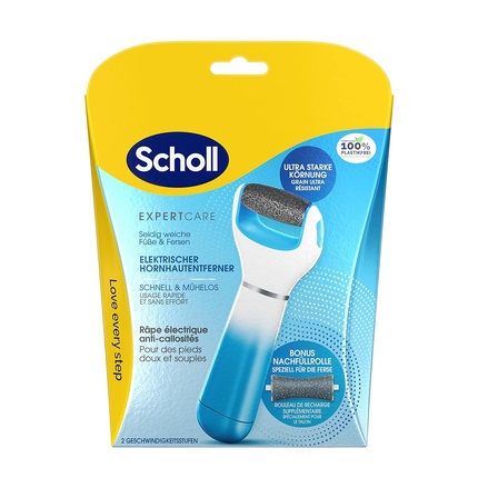 Velvet Smooth - Electric foot file and medium-rough rotary head Scholl Jalakreem