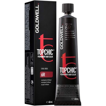 Topchic Hair Color 60 ml Goldwell Topchic juuksevärv toon 6R