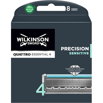 Quattro Titanium Sensitive (8 tk) - Spare head Wilkinson Sword Quattro Titanium