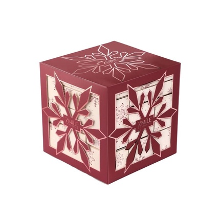 Snow Flake Cube Cherry Red Calednar - Adventní kalendář Zmile Cosmetics Ilutoode
