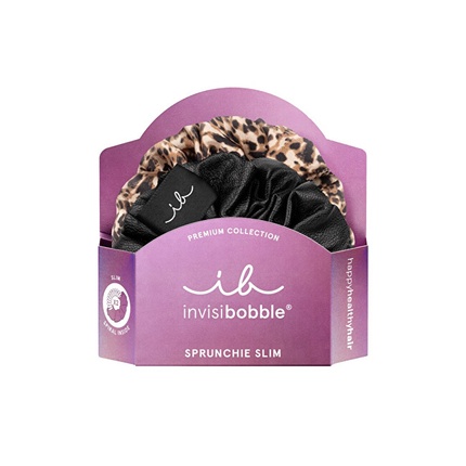 Sprunchie Slim Premium Leo is the New Black - hair ties (2 tk) Invisibobble Sprunchie Slim Premium Juuksekummi Leo