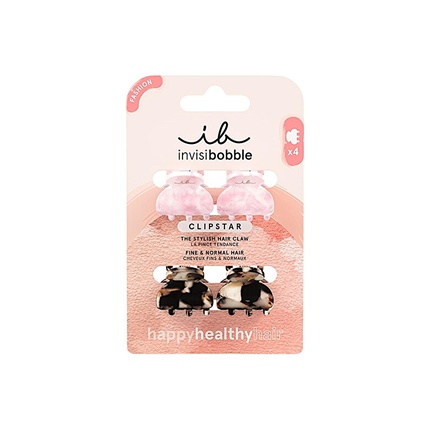 Clipstar Petit Four ( 4 pcs ) - hair clip Invisibobble Petit Four Juuksespang