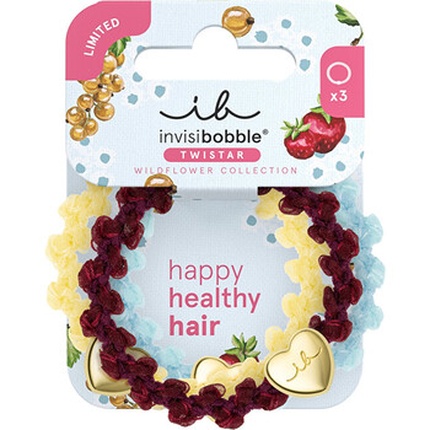 Invisibobble Twistar Wildflower Cherry Twist 3 ks Invisibobble Twistar Wildflower Cherry Twist