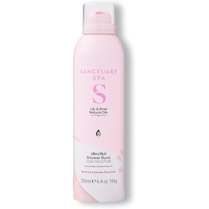Lilly & Rose Collection Ultra Rich Shower Burst ( Lilie a růže ) - Sprchová pěna 200 ml Sanctuary Spa Lilly & Rose dušivaht