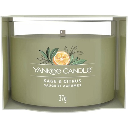 Yankee Candle Sage & Citrus votiivküünal klaasis 37 g