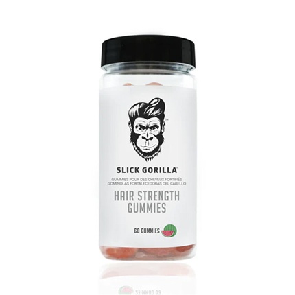 Hair Strengthening Vitamin Gummies - dietary supplement 60 pcs Slick Gorilla Hair Komplekt