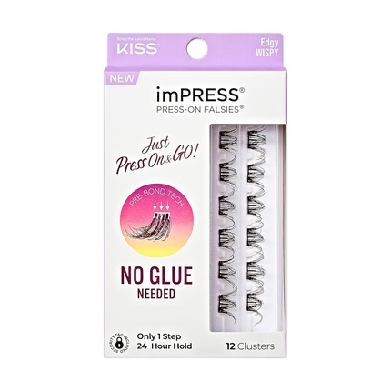 imPRESS 09 Edgy Wispy - cluster lashes KISS Meigitoode