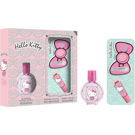 Hello Kitty lastele kinkekomplekt EDT 30 ml, huuleläige ja lauvärvid Hello Kitty Lastele kinkekomplekt