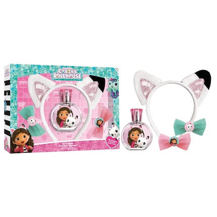 Gabby's Dollhouse lastele kinkekomplekt EDT 50 ml, peavõru ja juukseehted Gabby's Dollhouse Lastele kinkekomplekt