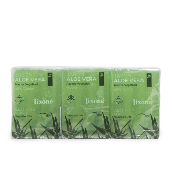 ALOE VERA soap for dry or sensitive skin 3 x 125 gr Lixone Aloe Vera Nahahooldustoode
