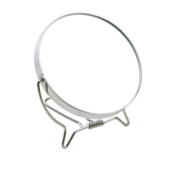Double metal MIRROR x3 with folding support 12.2 cm 1 tk Double Metal Mirror X3