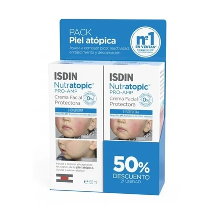 Isdin Nutratopic Pro-Amp facial cream duo 2 x 50 ml Isdin Nutratopic Pro-Amp kreem