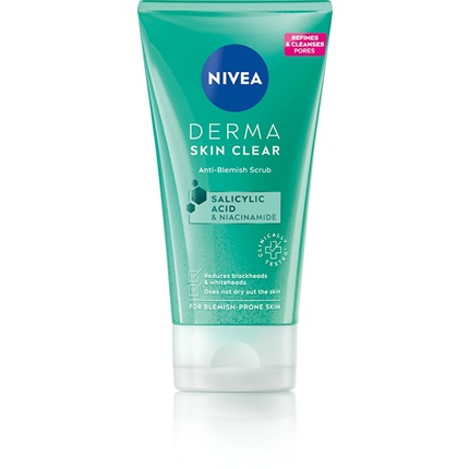 Nivea Derma Skin Clear Anti-Blemish Scrub 150 ml Nivea Derma koorija