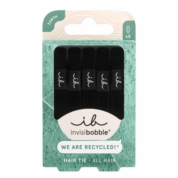Invisibobble Hair Tie Black – hair ties 5 tk Invisibobble Hair Tie Black – hair ties 5 tk