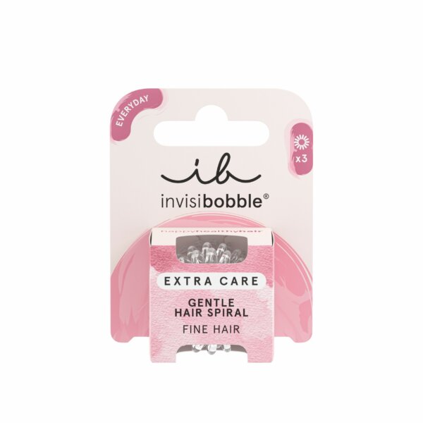 Invisibobble Extra Care Crystal Clear 3 tk Invisibobble Extra Care Crystal Clear 3 tk